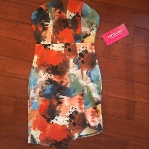 NWT colorful bodycon dress